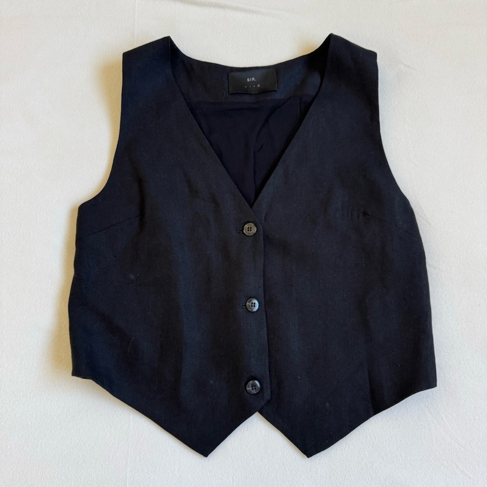 SIR. The Label Clemence Vest in Black